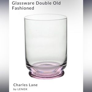 Set of 5 Kate Spade Lenox drinking glasses pink